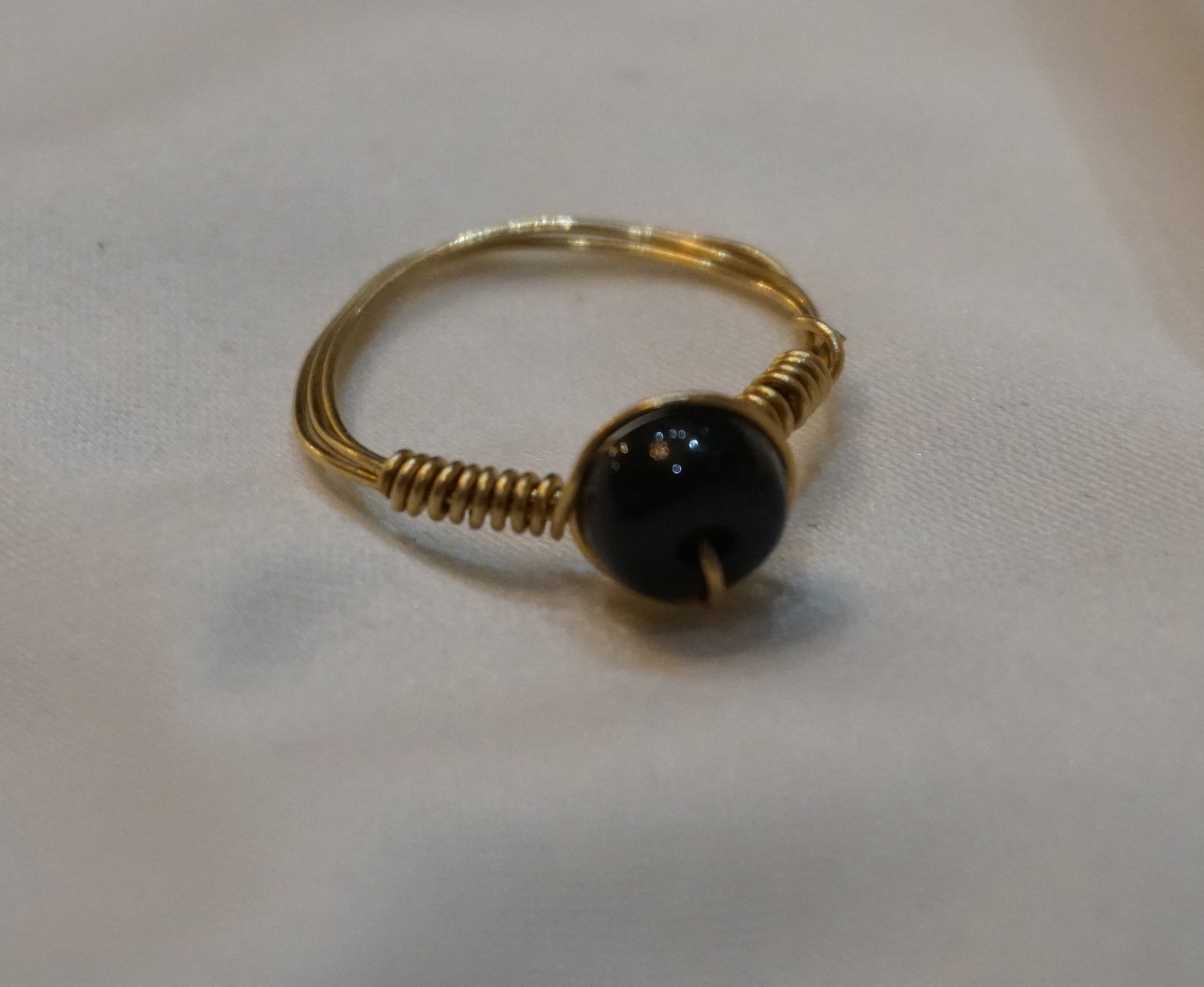 Hematite Triple Bead Ring Black Ring Charcoal Black Ring Hematite Ring  Three Bead Ring Best Seller Ring Gift for Her Ring Gift - Etsy